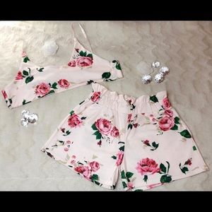 Two Piece Shirts & Halter Top Set